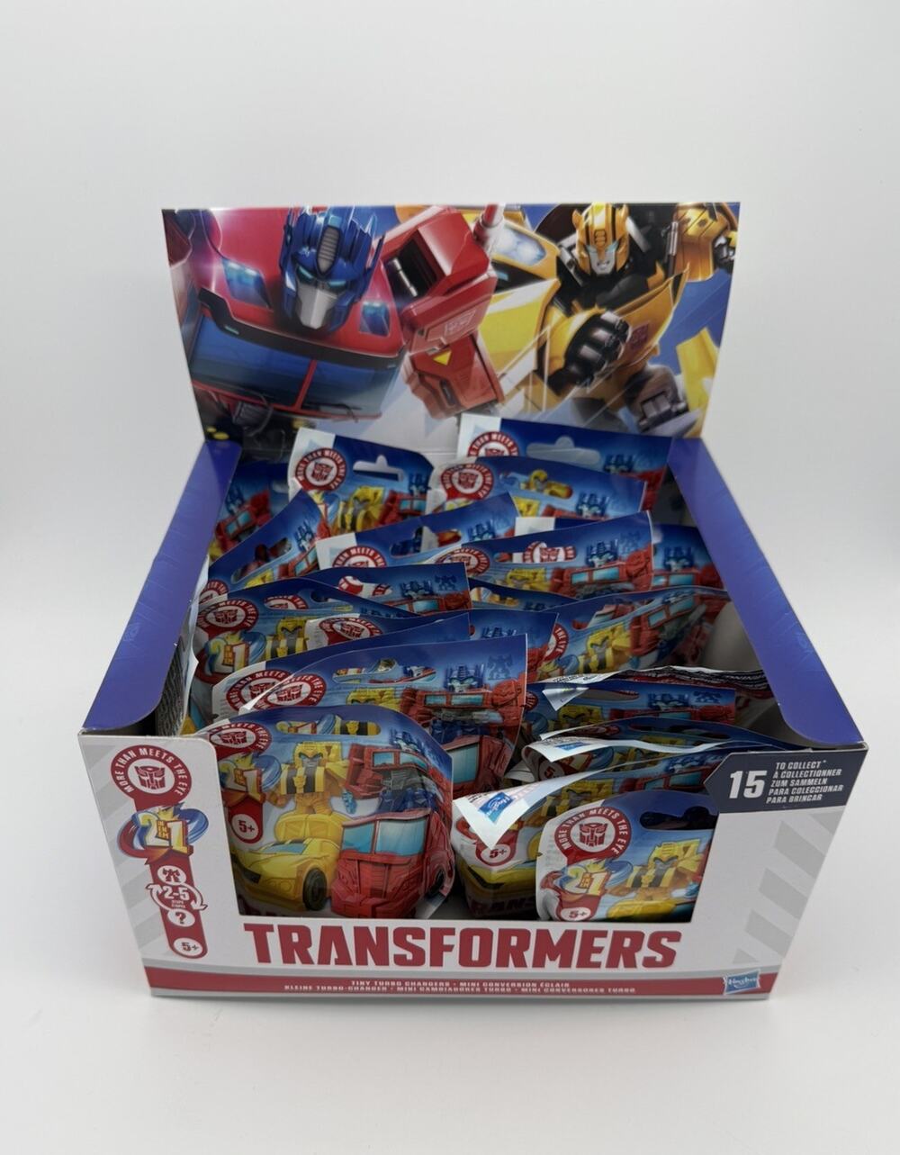 Transformers Tiny Turbo Changers Case of 24 Packs TRA Core Mystery Bag Surprise